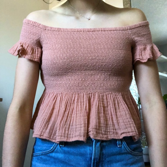 American Eagle Stretchy Off-the-shoulder Top - Picture 1 of 4